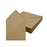 Pack of 50 Eco Kraft Recycled 110gsm 130x130mm Gummed Envelopes