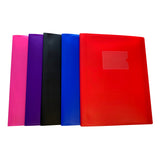 A4 Purple Flexible Cover 10 Pocket Display Book