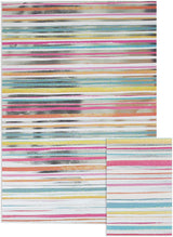 Foil Stripes Birthday Gift Wrapping Paper 1 Sheet & 1 Tags 