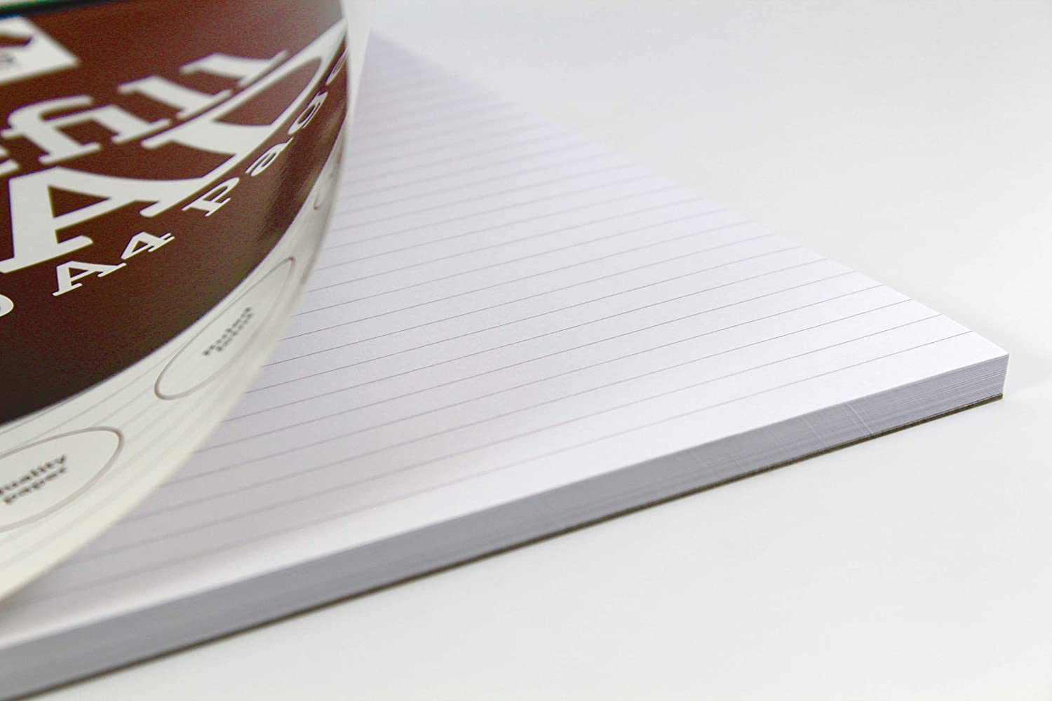 A4 8mm Feint Ruled 160 Pages Brown Refill Pad (210 x 297mm)