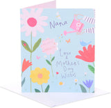 Flowers & Watering Can Design Nana Mother's Day Card