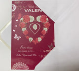 With Love To my Valentine Open Sentimental Verse Valentine's Day card