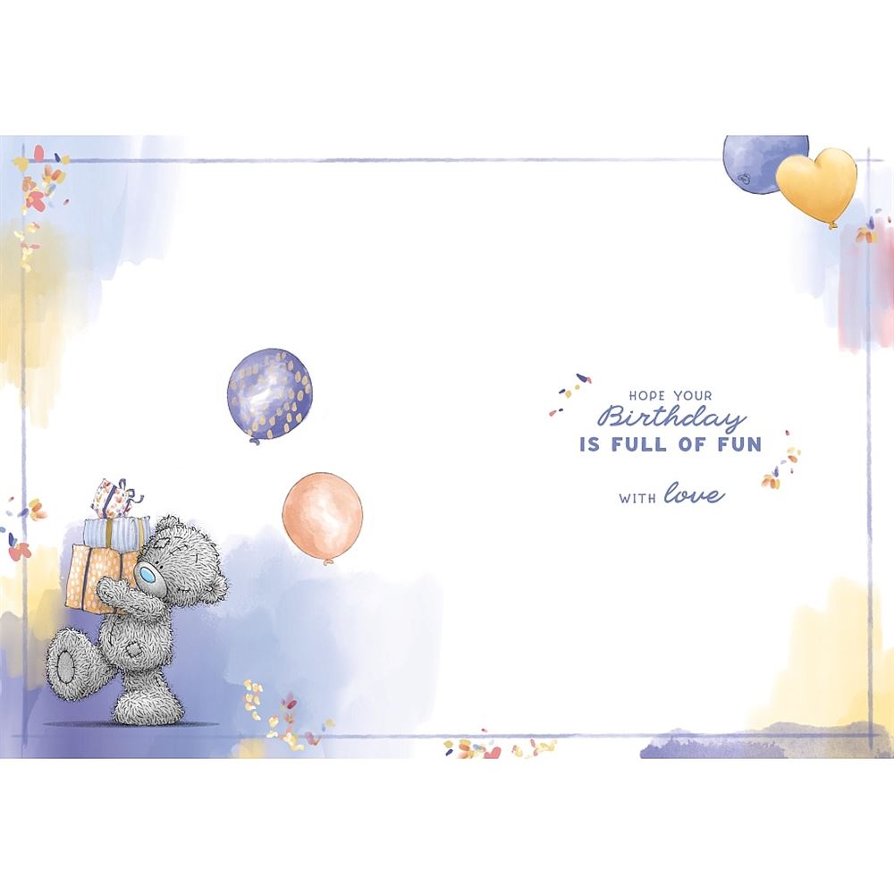 Bear Carrying Stack Of Gifts Wonderful Brother Birthday Card