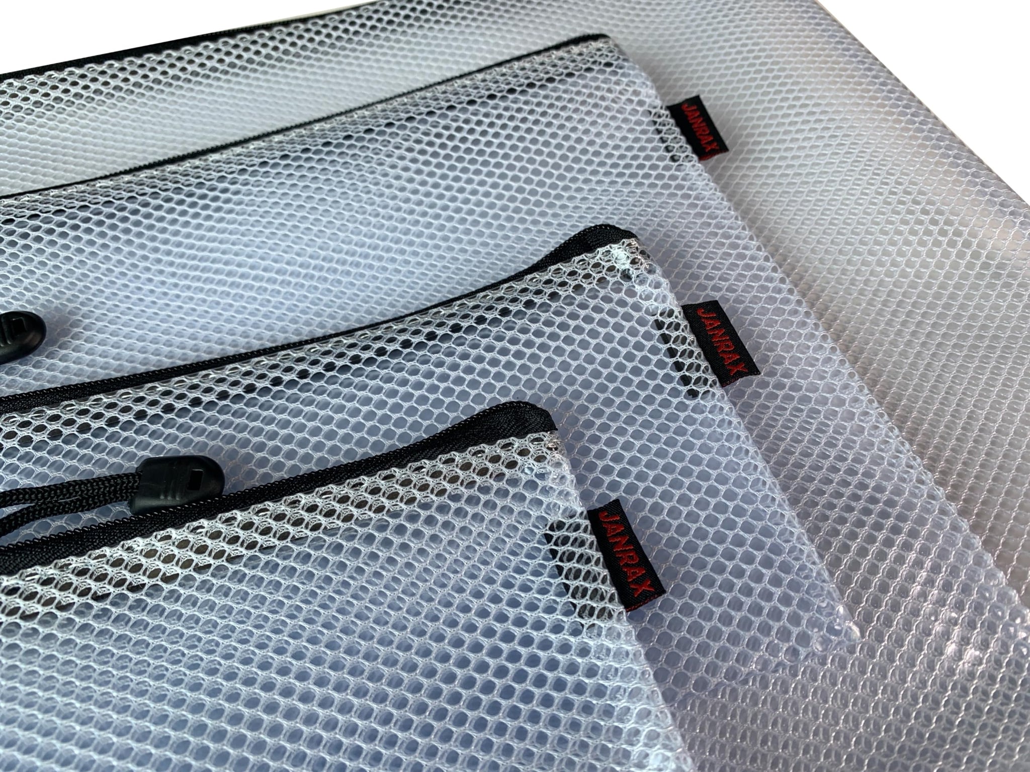 Premium A3 Black Zip Mesh Bag by Janrax