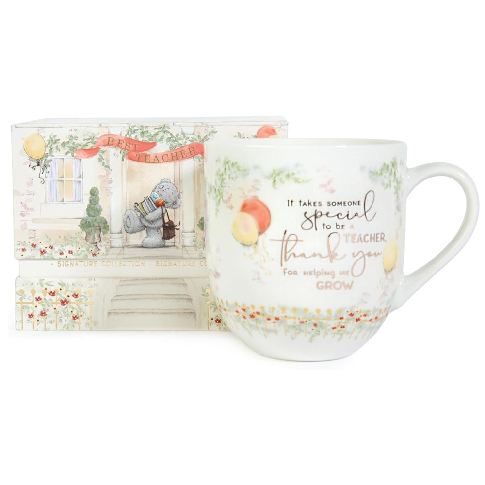 Me to You Tatty Teddy Luxury Bone China Gift Mug for Teacher Thank You Presented in Satin Lined Gift Box Signature Collection