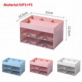 Plastic Stationery Desktop Storage Box 14.5 x 21 x 12.5cm