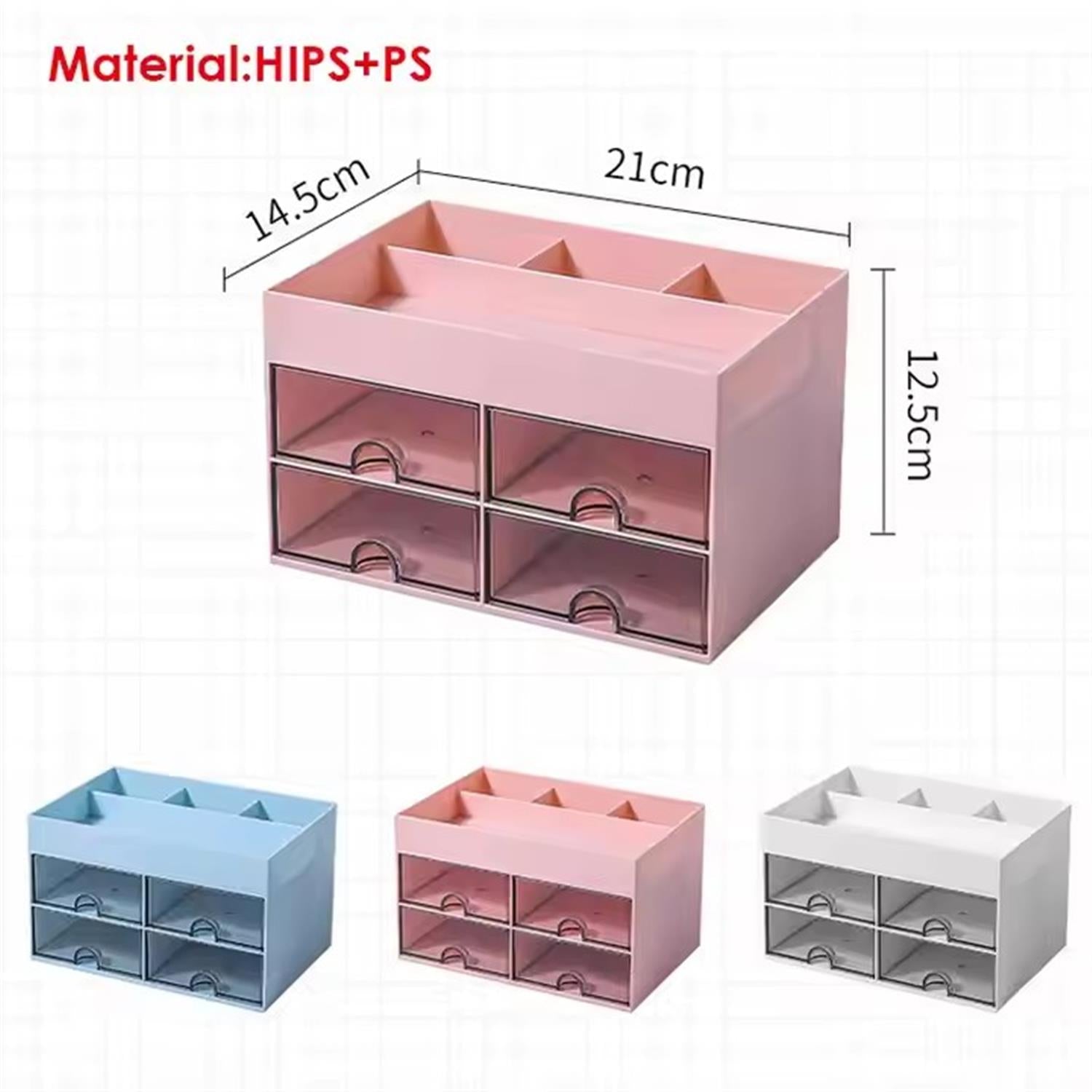 Plastic Stationery Desktop Storage Box 14.5 x 21 x 12.5cm
