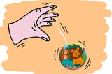 Single Metal Yo-Yo Wild Animals Theme Return Top