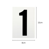 Waterproof Wheelie Bin Black Number 9 Sticker
