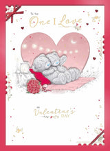 Bears Sat On Blanket One I Love Luxury Boxed Large Handmade Valentine's Day Card