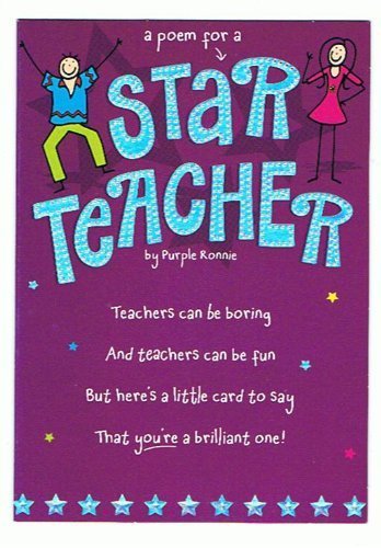 Purple Ronnie Thank you Teacher Card