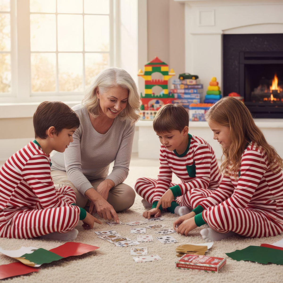 Plastic Coated Christmas Playing Cards (9cm x 6cm) - Family Game Nights, Parties & Xmas Stocking Fillers