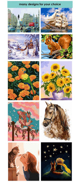 Canvas DIY Colour Your Own Painting by Numbers