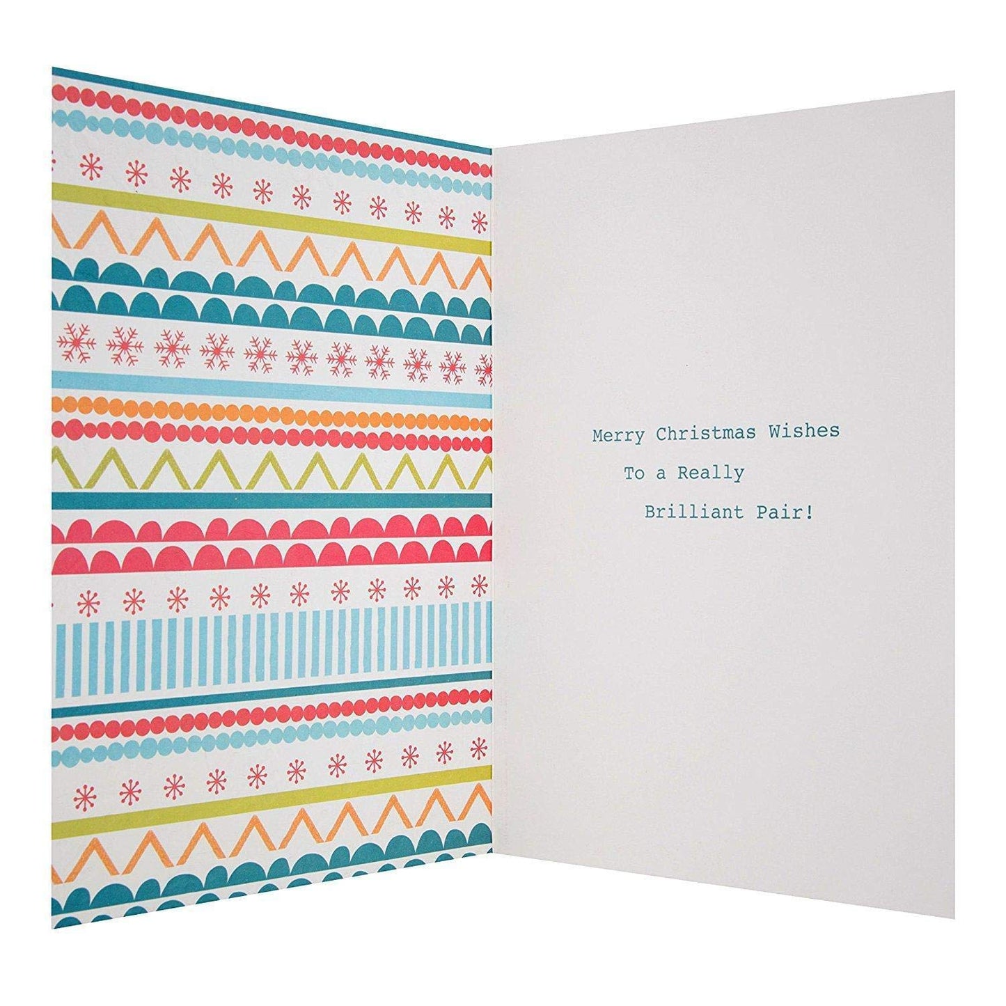 Hallmark Medium Mum and Dad "Marvellous" Christmas Card 