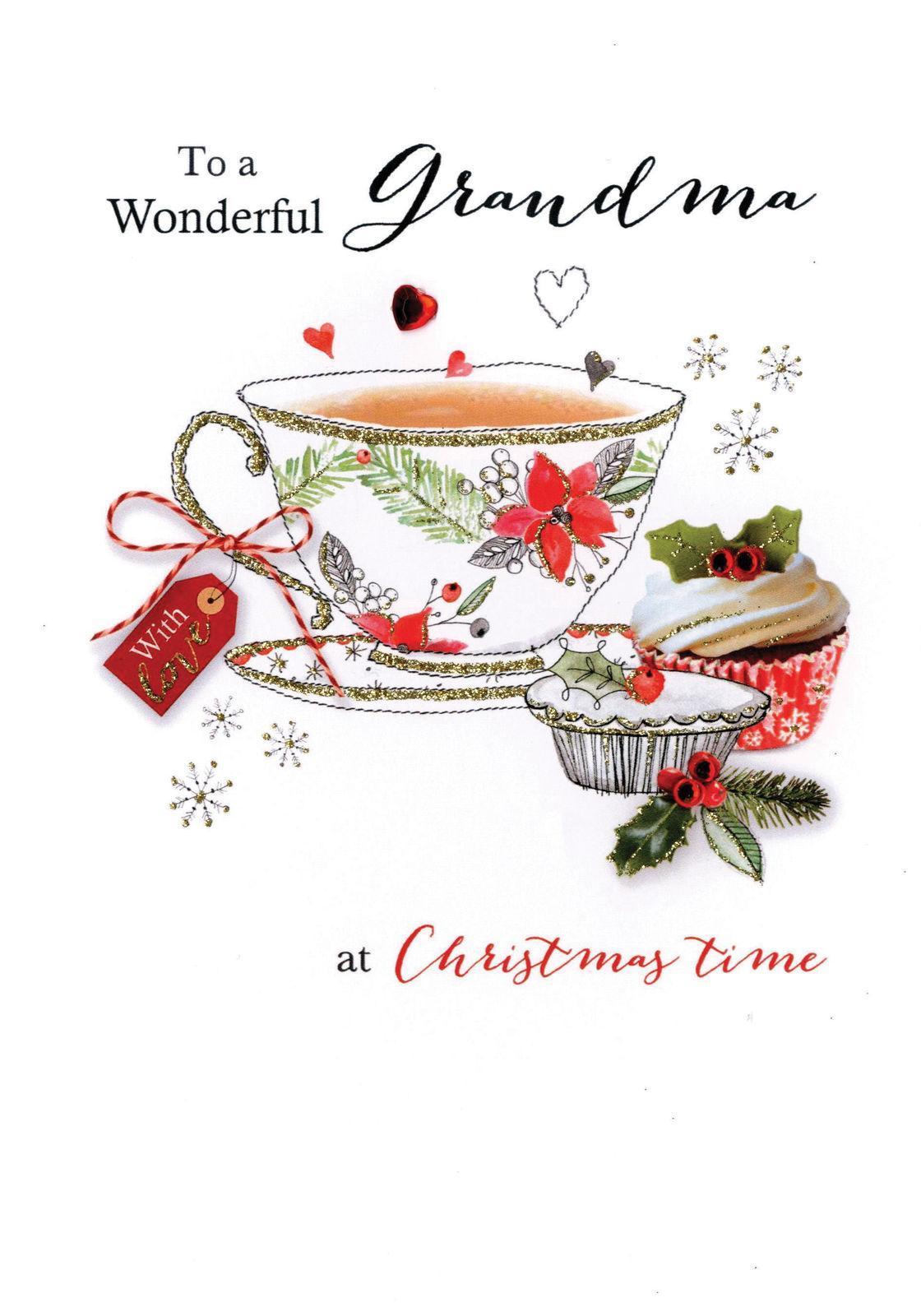 Joie De Vivie to A Wonderful Grandma Christmas Card 
