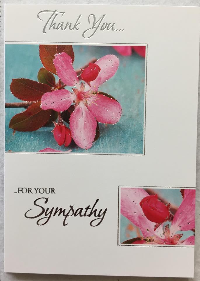 Thank You For Your Sympathy Card 