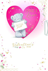 Bear Holding Envelope One I Love Handmade Valentine's Day Card {DC}