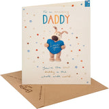 Boofle Holding Heart Daddy Birthday Card