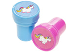 Pack of 12 Unicorn Stamps - Party Bags Rewards Crafting Activities