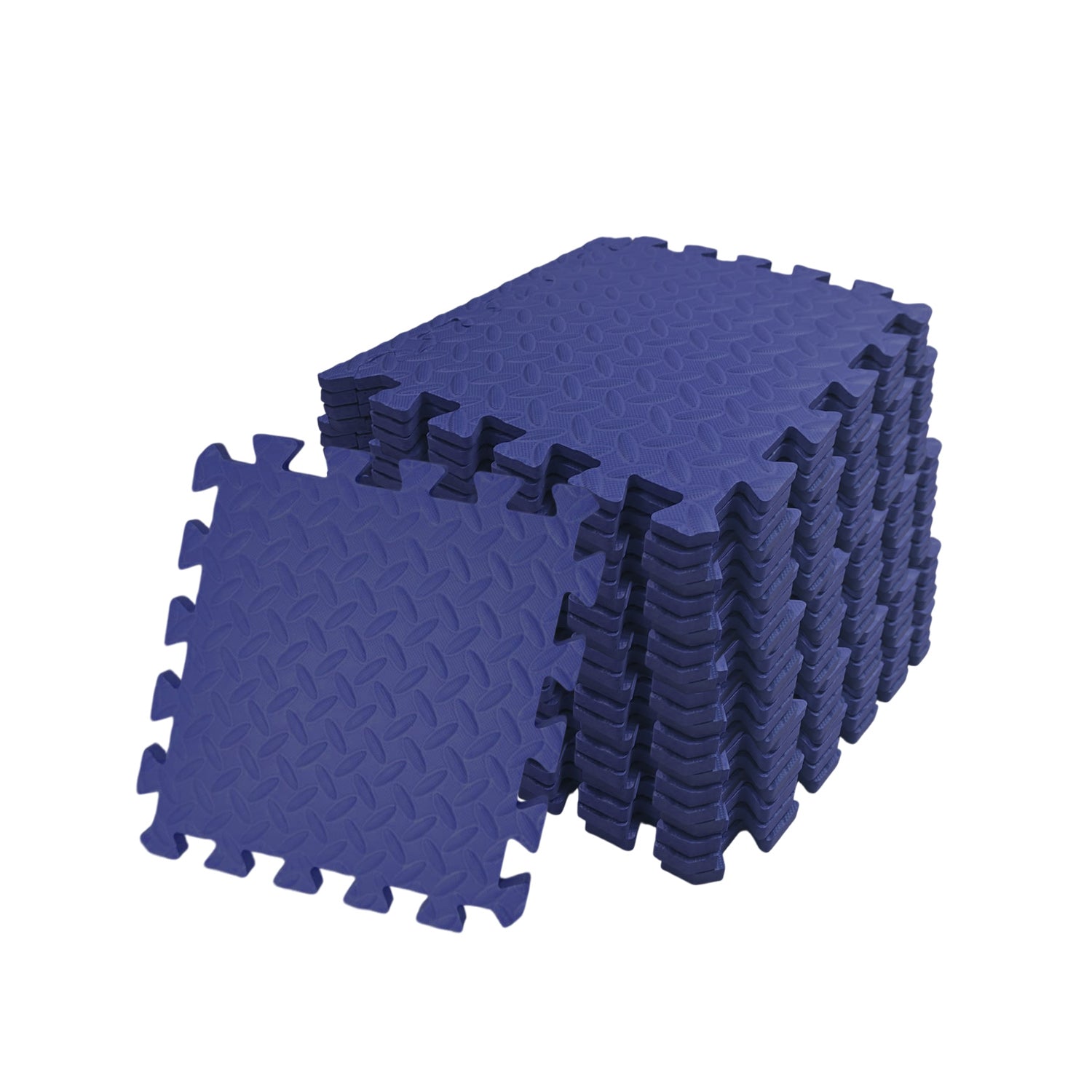 Pack of 4 30x30cm Navy Blue Coloured 1cm Thick EVA Foam Mats