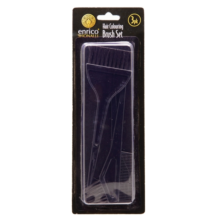 Pack of 3 Enrico Shonalli Hair Colour Brush Set