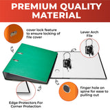 A4 White Paperbacked Lever Arch File by Janrax