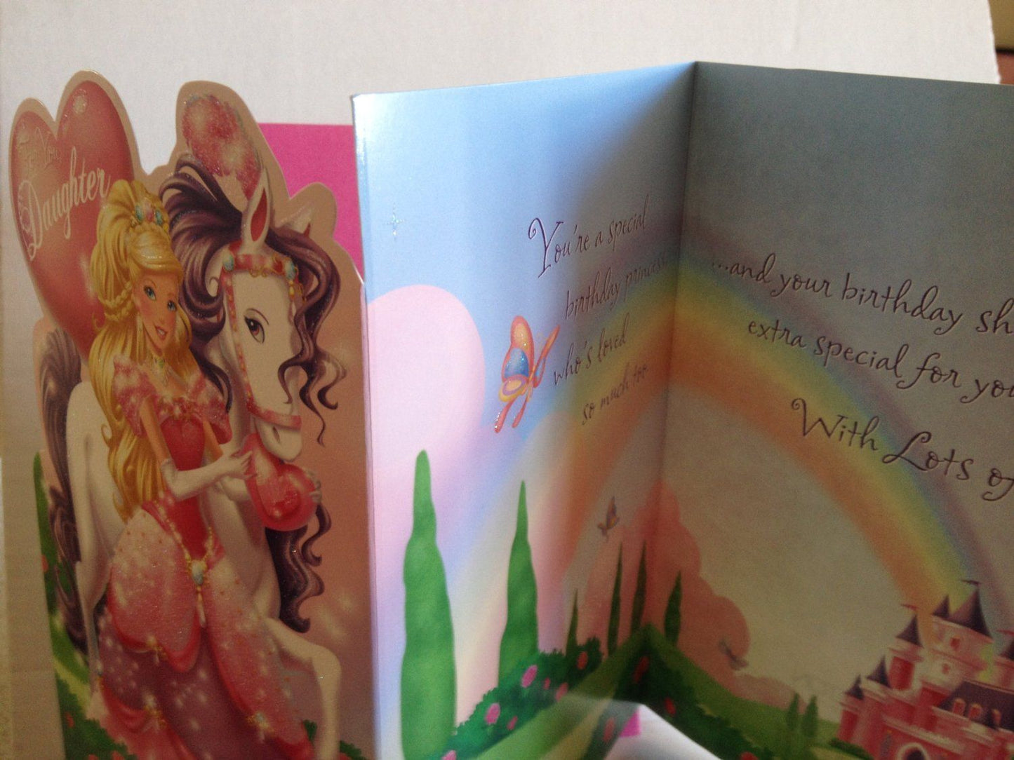For You Daughter Princess Birthday Greetings Card 