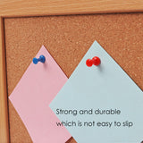 Tub of 60 Assorted Colour Push Pins 25mm