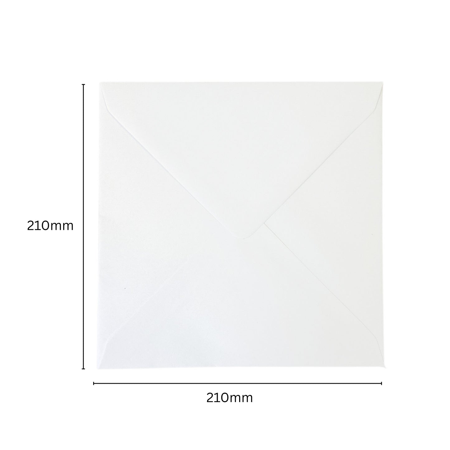 Pack of 50 White 100gsm 210x210mm Gummed Envelopes
