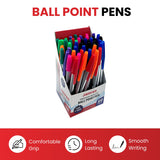 Box of 50 Neon Green Ballpoint Pens Smooth Glide by Janrax