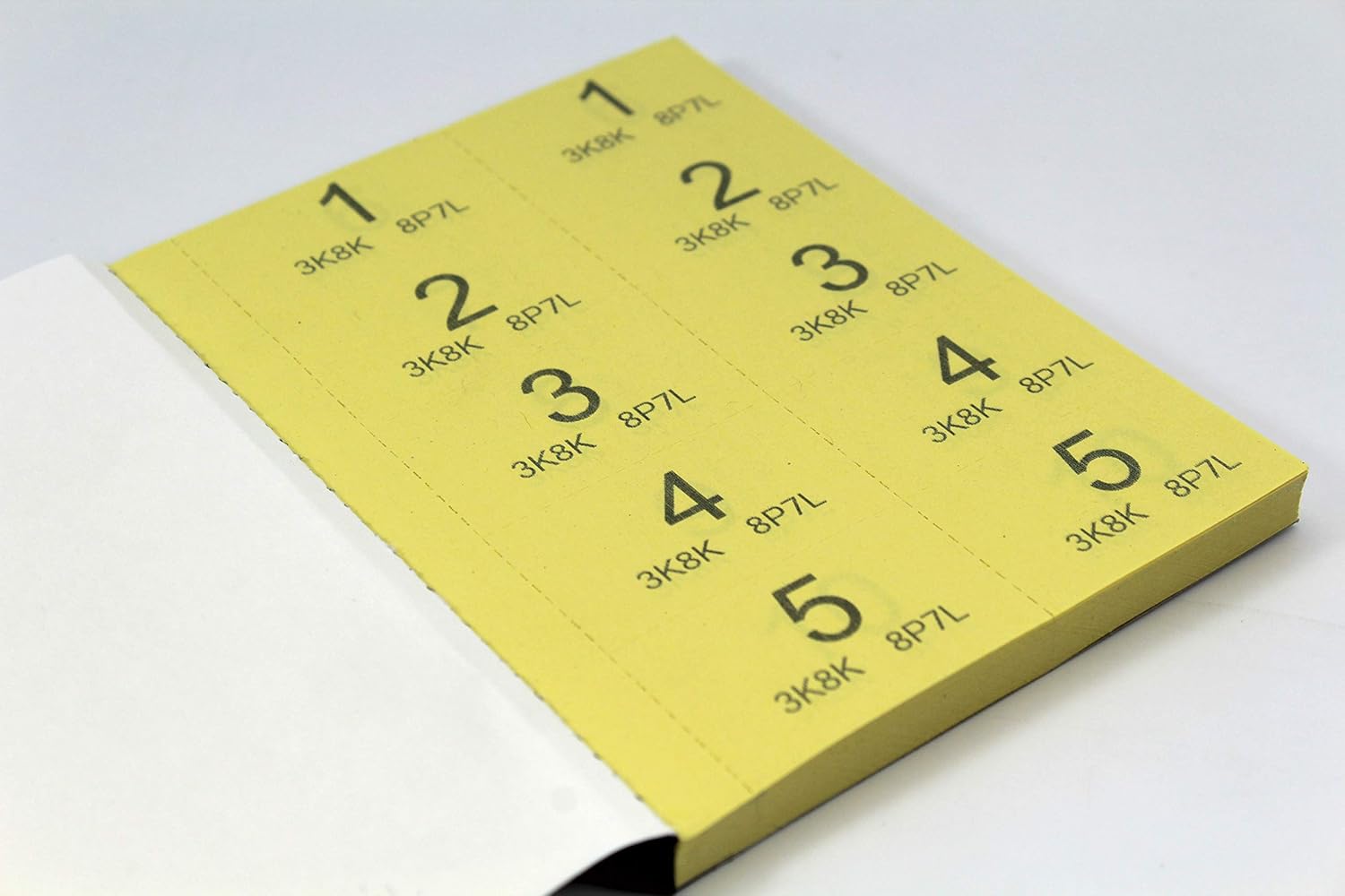 1 - 500 Raffle and Clockroom Tickets with Security Numbering {DC}