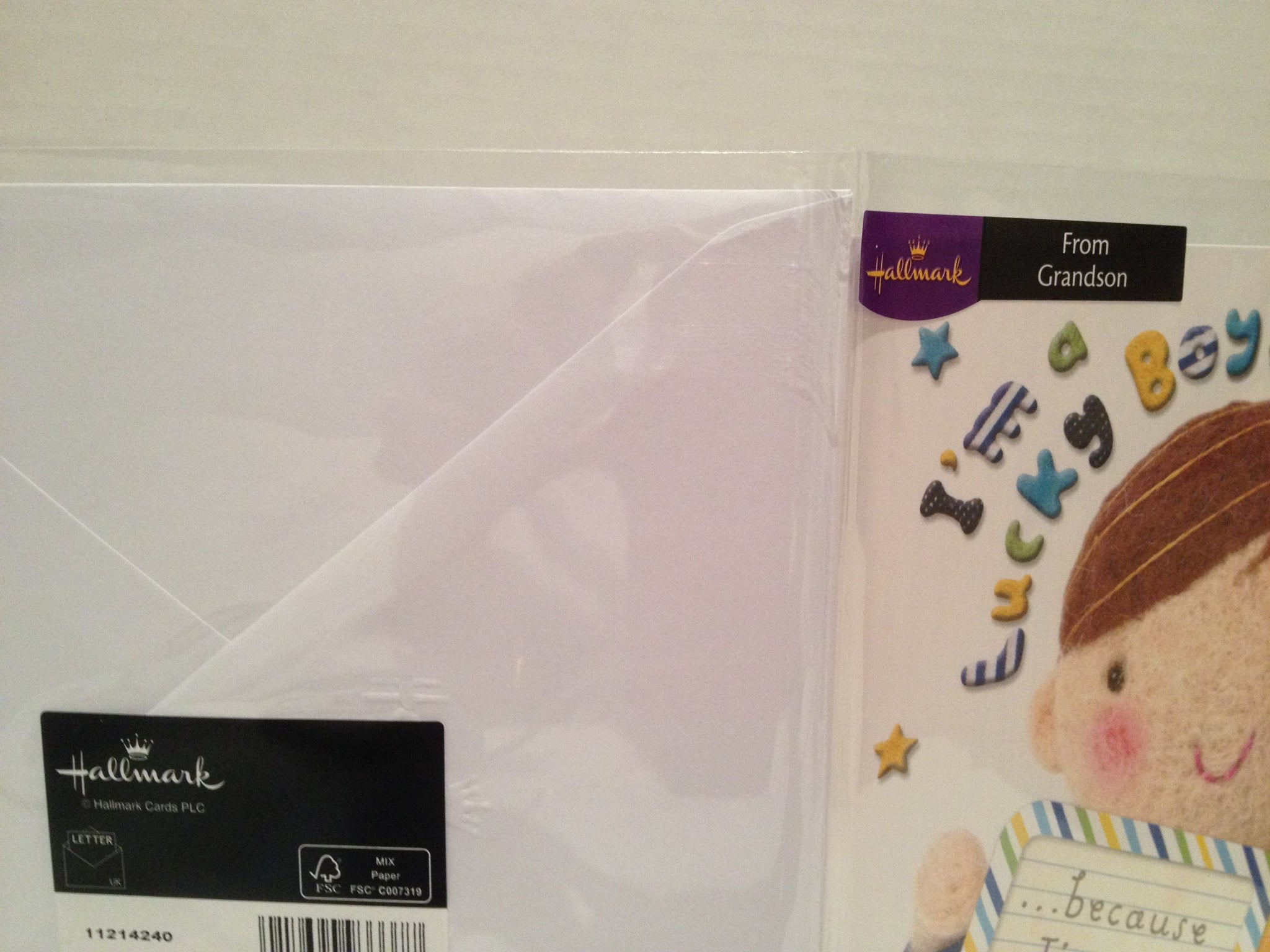Hallmark Grandad Father's Day Card 'Lucky Boy' Medium 