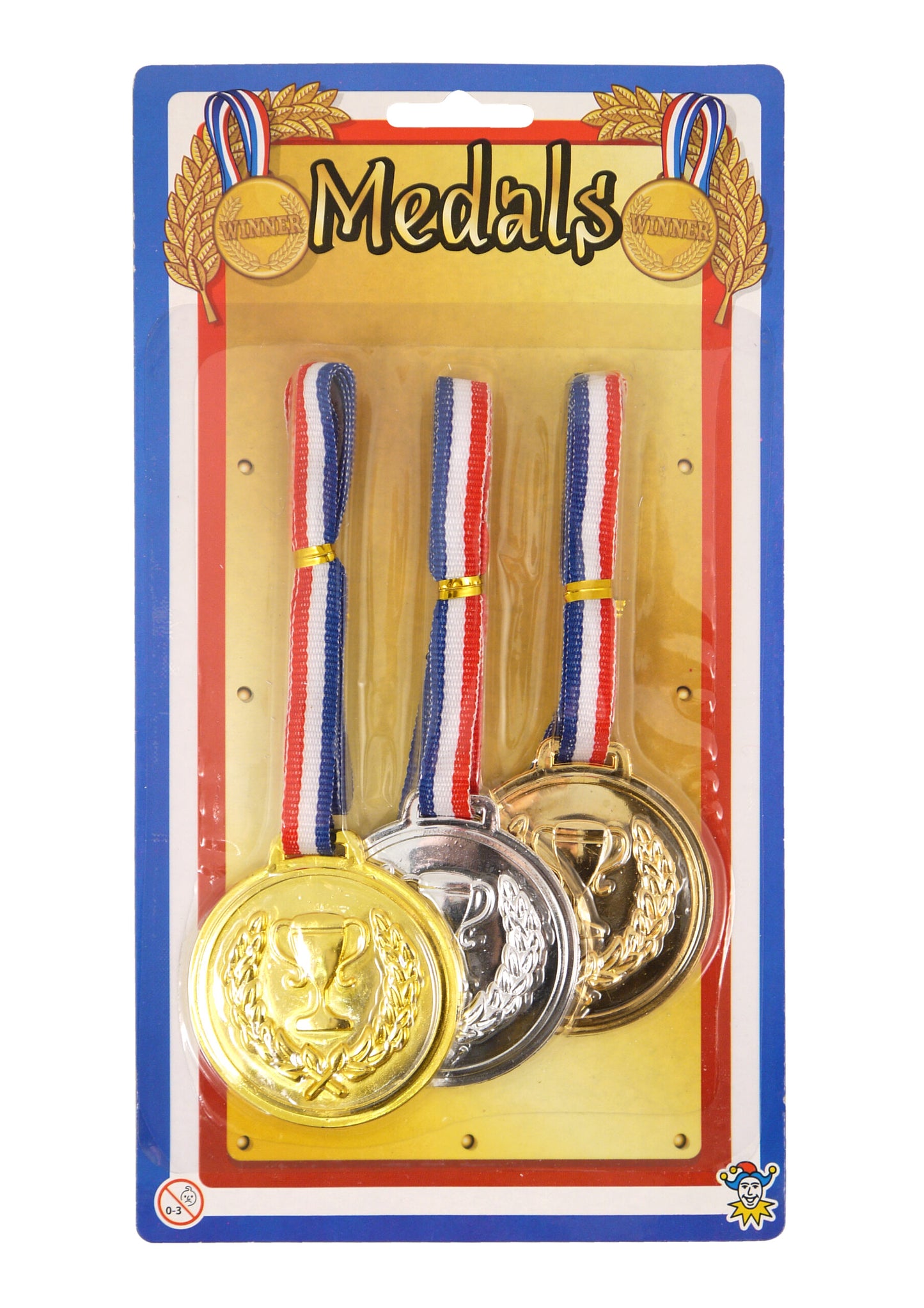 Pack of 3 Medals with Neck Cords