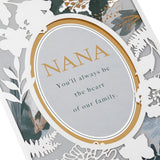 Floral Design with Gold Foil Laser Cut Details Nana Mother's Day Card