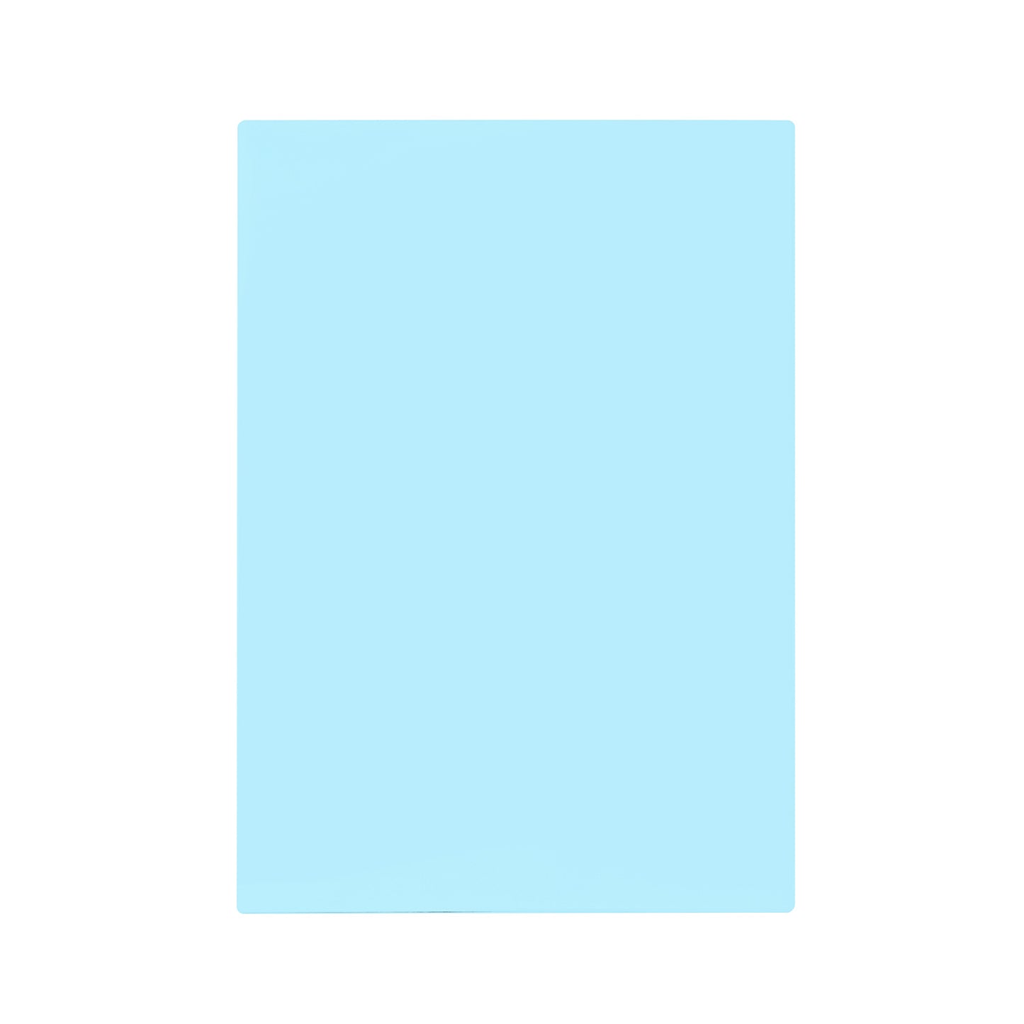 Pack of 8 A5 Plain Blue Dyslexia Overlay Reading Sheets – PET Material, Rounded Corners
