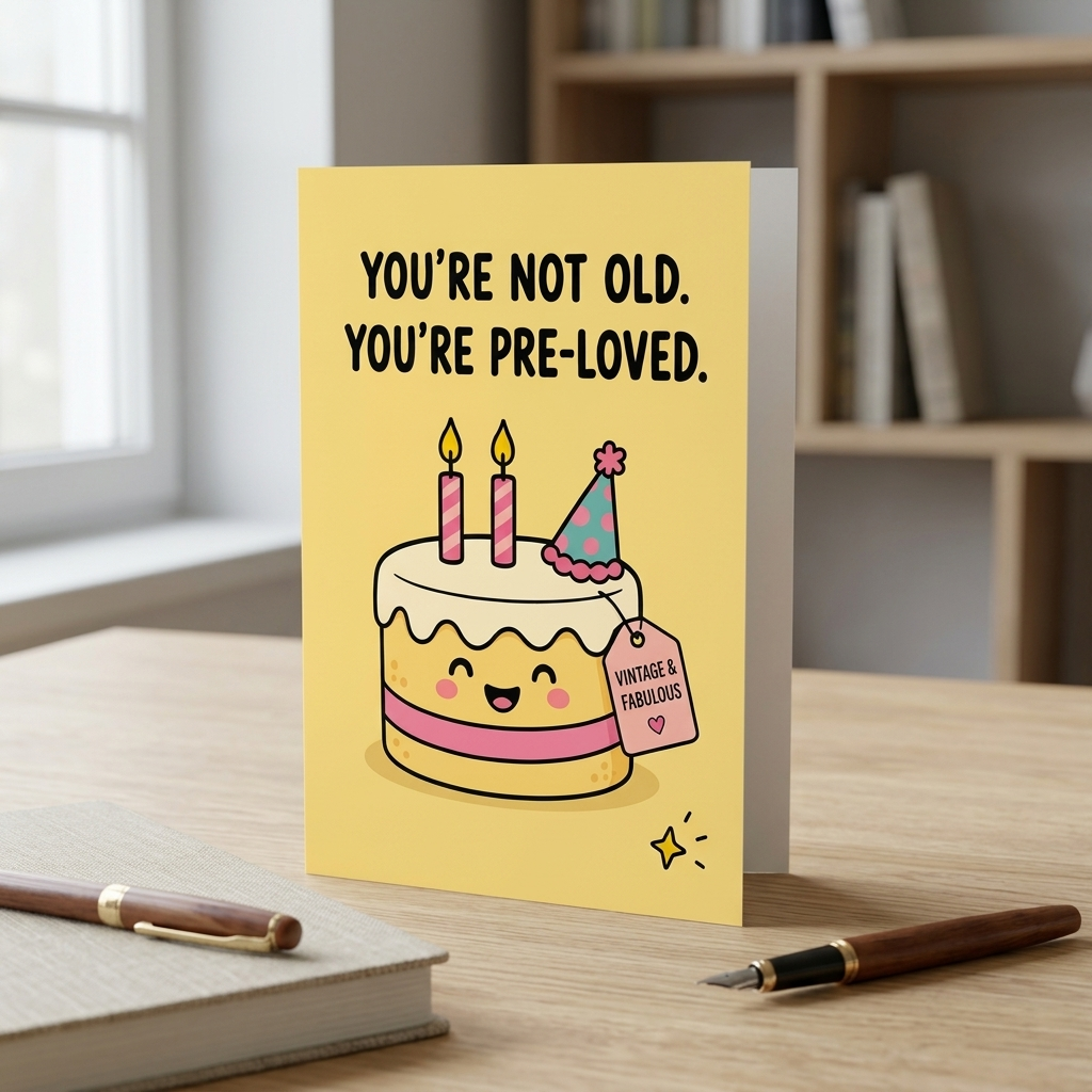 You're not old. You're Pre Loved Birthday Card