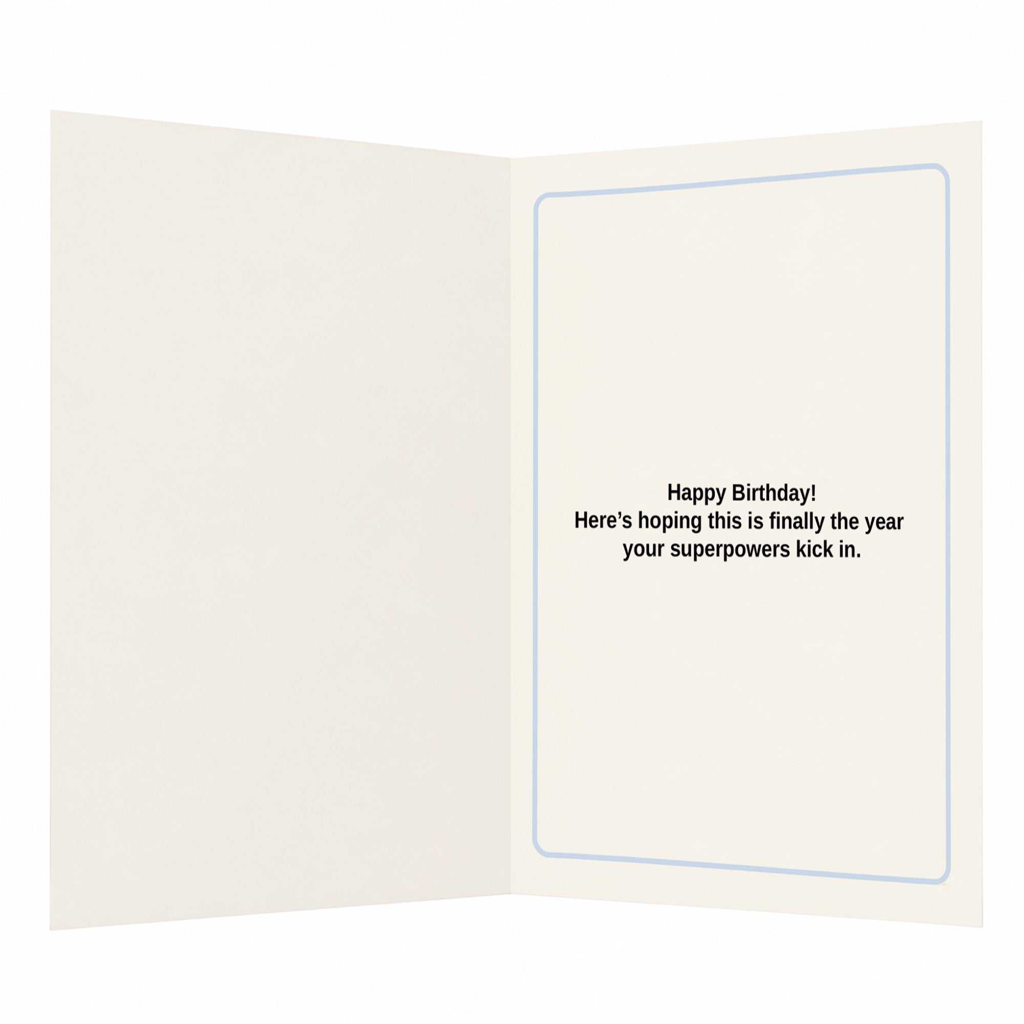 Another Candle, Still No Powers Superpowers Birthday Card