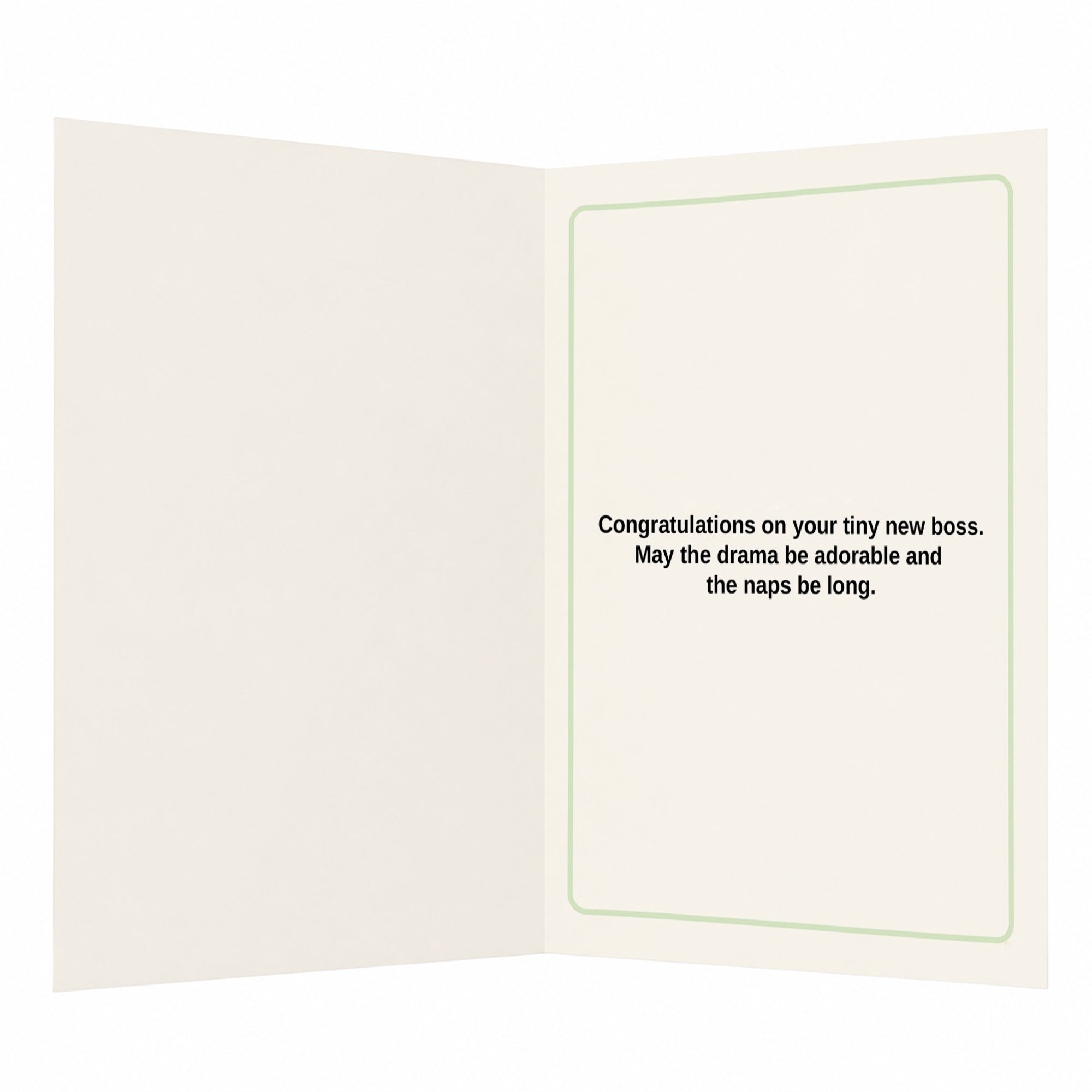 Small Human Big Drama New Baby Congratulations Card