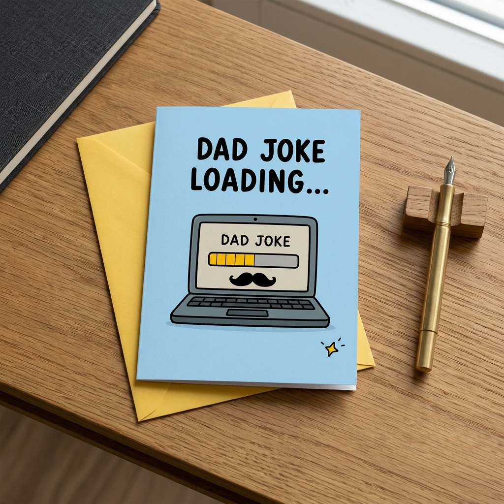 Joke Loading... Father's Day, Dad Birthday Card