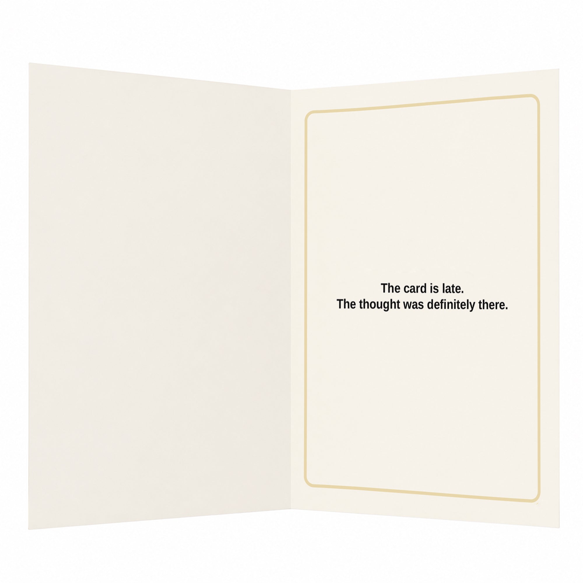 Time is a Social Construct Belated Birthday Card