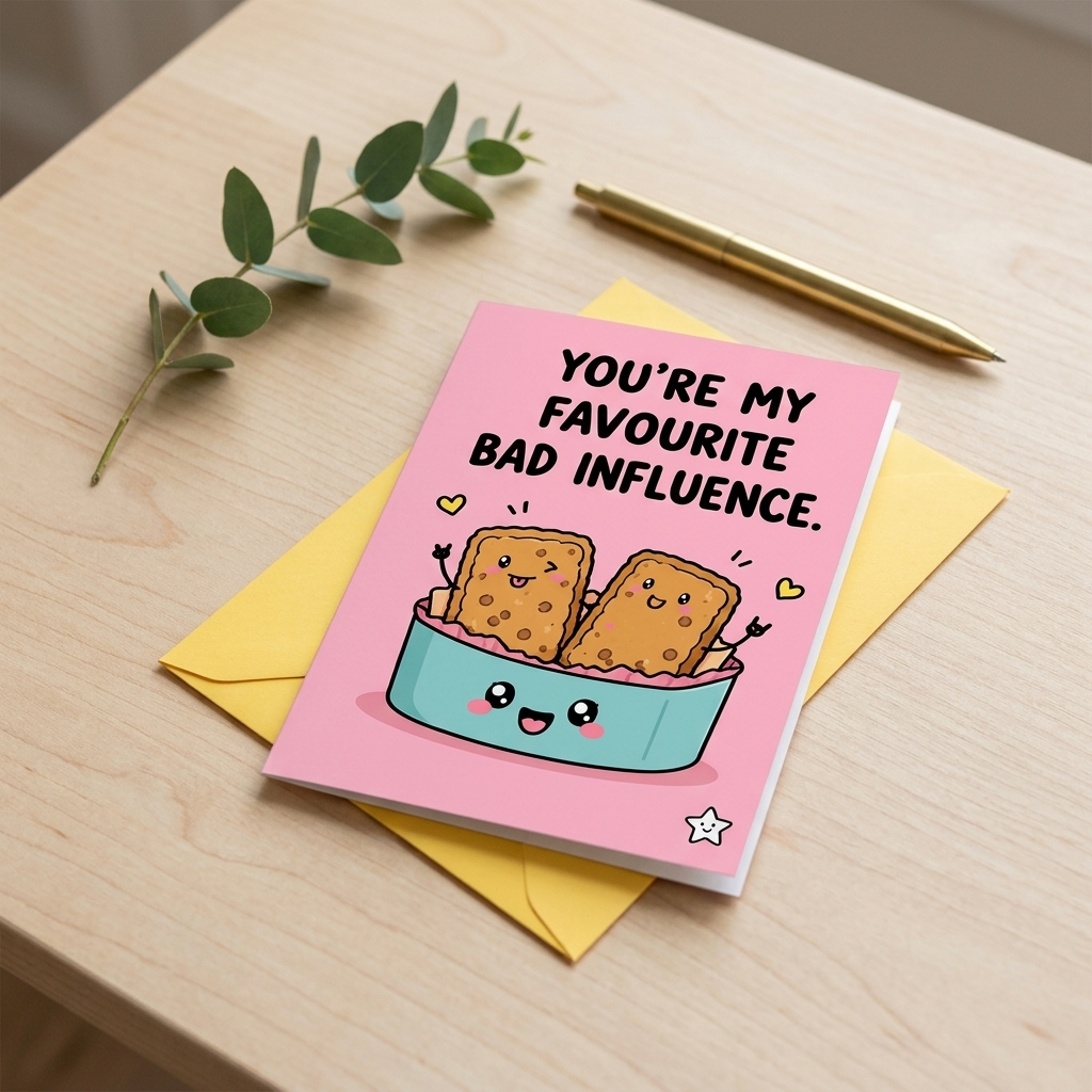 You're My Favourite Bad Influence Card
