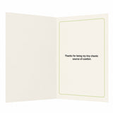 My Emotionally Supportive Goblin Thanks Open Card