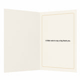 Coffee Cup With Latte Design Thank You Card