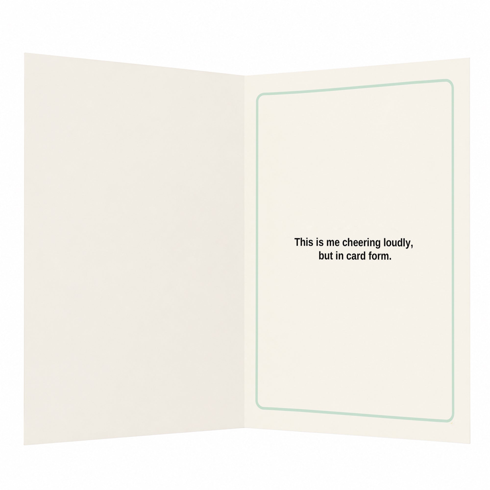 Consider This Card a Standing Ovation Well Done Open Card