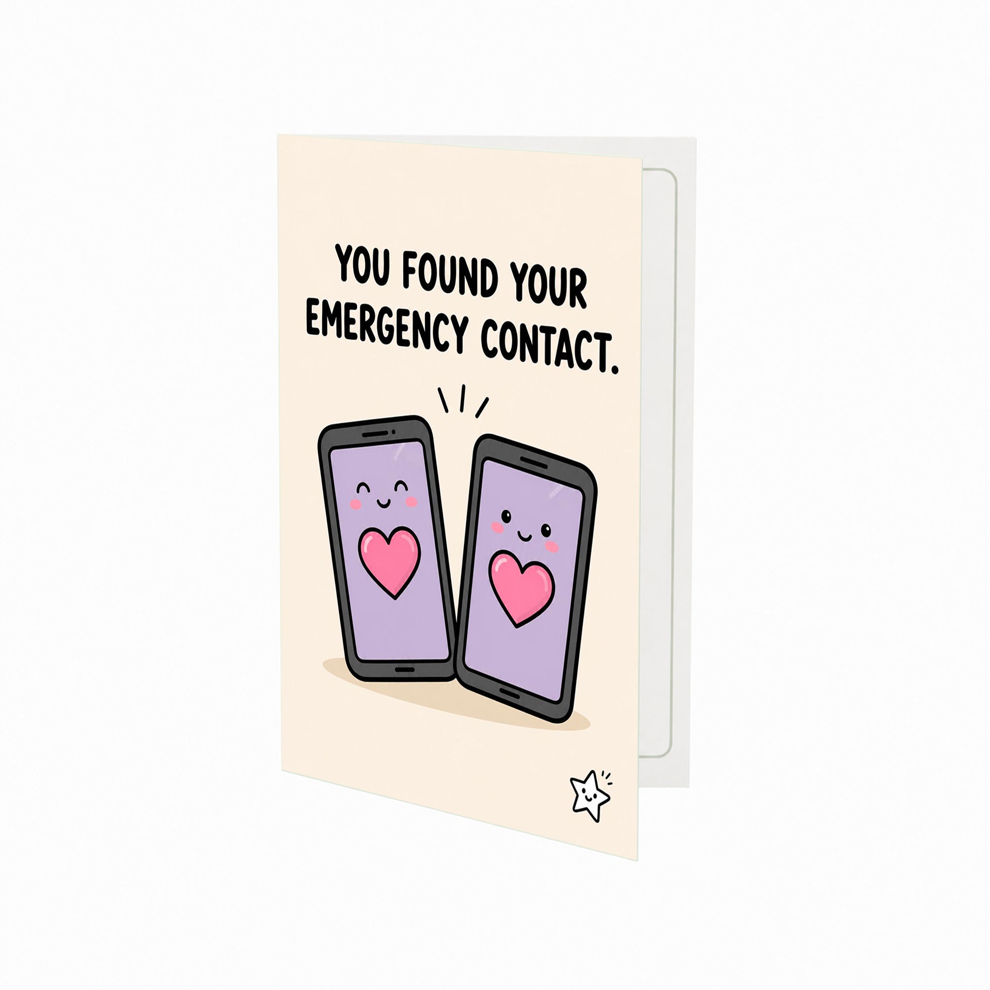 You Found Your Emergency Contact Open Card