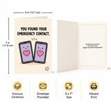 You Found Your Emergency Contact Open Card
