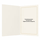 You Found Your Emergency Contact Open Card