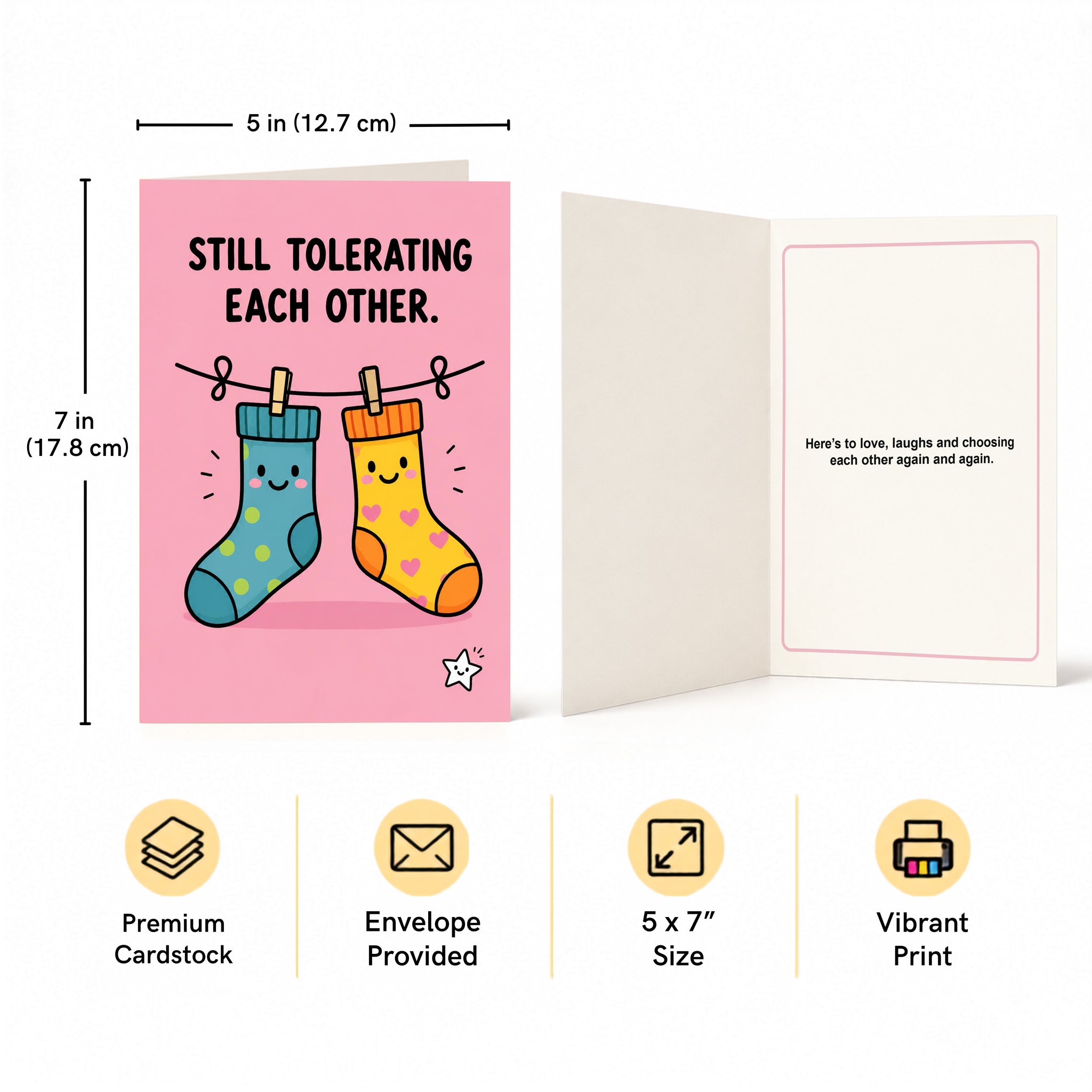 Still Tolerating Each Other Anniversary Congratulations Card