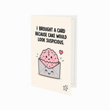 Envelope Cake Suspicious Humorous Birthday Card