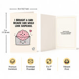 Envelope Cake Suspicious Humorous Birthday Card